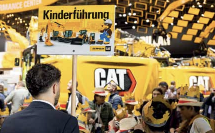 Kinder auf der bauma